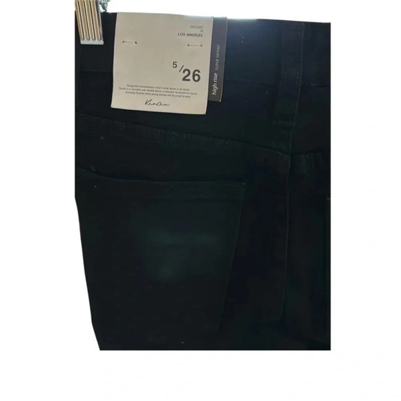Kancan High Rise Super Skinny Black Jeans Size 5/26 - Picture 7 of 9